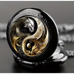 Reloj quarzo doble dragón...