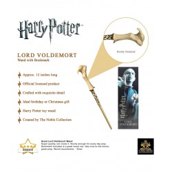 Varita mágica con marcapáginas 3D de Lord Volvemort Harry Potter