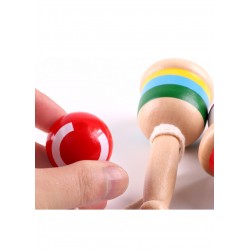 Mini Pelota de Madera para Atrapar