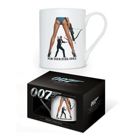 Taza desayuno porcelana china James Bond Your Eyes