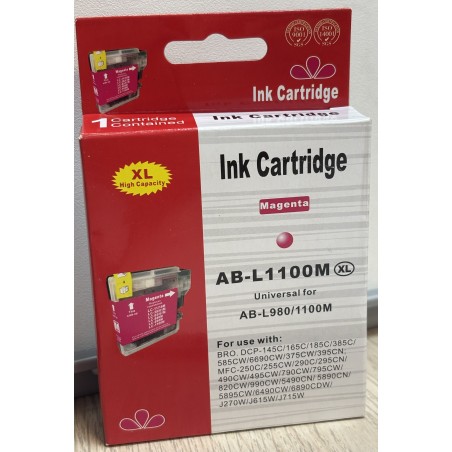 Cartucho de Tinta Compatible Brother L1100M Magenta XL