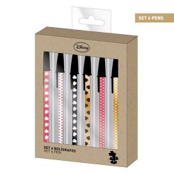 Set de 6 bolígrafos -Disney