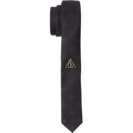 Corbata con Broche Reliquias de la Muerte