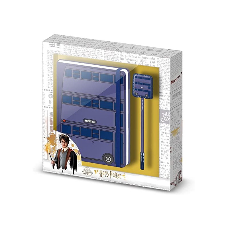 Pack Diario y Bolígrafo Harry Potter autobús noctámbulo
