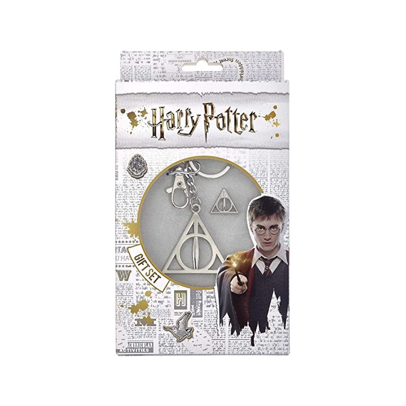 Set llavero + pin Reliquia de la Muerte Harry Potter