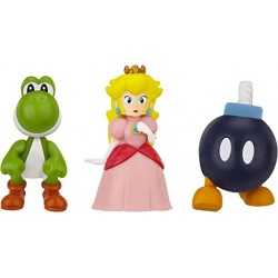 Super Mario Nintendo - Figura Bob-Om, Princess Peach, Yoshi