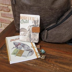 Set Cuaderno, Bloc de Notas, Adhesivos y Clips- Star Wars