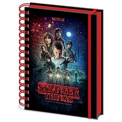 Stranger Things Cuaderno de Notas con Espiral A5, Multicolor