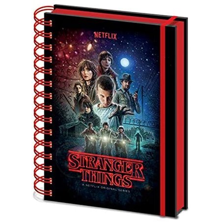 Stranger Things Cuaderno de Notas con Espiral A5, Multicolor
