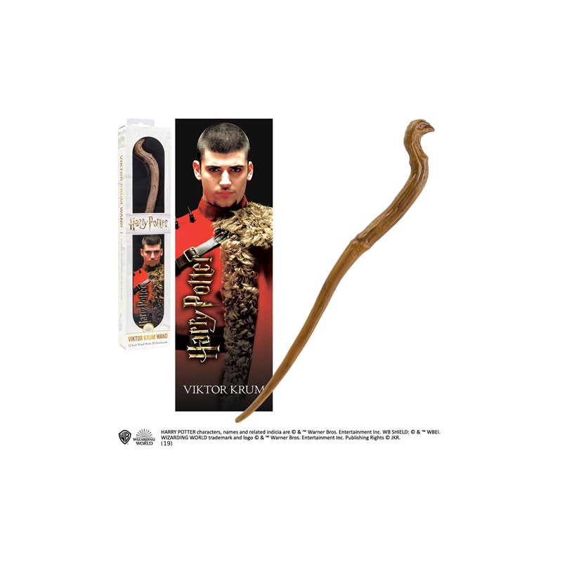 Varita mágica de Viktor Krum con marcador 3D