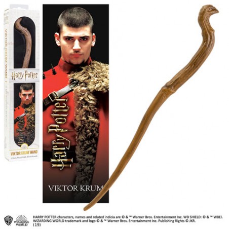 Varita mágica de Viktor Krum con marcador 3D