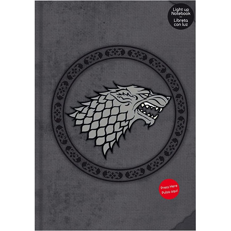 Libretas con luz de Juego de Tronos