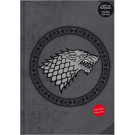 Libretas con luz de Juego de Tronos