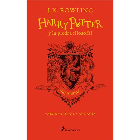 HP y la piedra filosofal-20 aniv-Gryffindor: Valor · Coraje · Audacia: 1 (Harry Potter) (Español) Tapa dura 