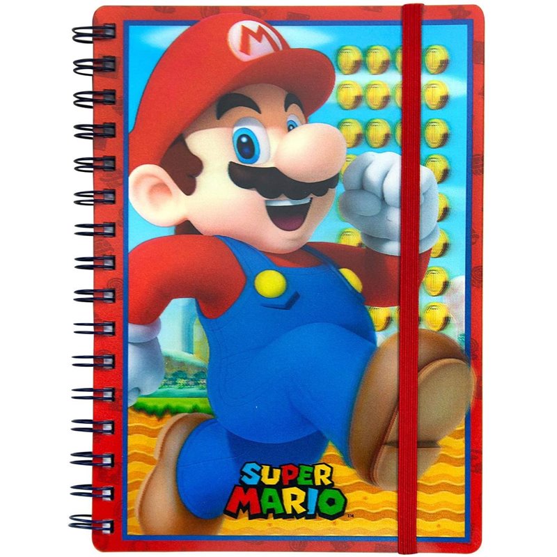 CUADERNO 3D Pyramid Super Mario - Spiral