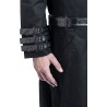 Gothicana Hombre Abrigo militar Negro