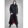Gothicana Hombre Abrigo militar Negro