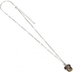 Colgante y collar chapado en plata Gryffindor