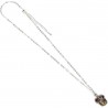 Colgante y collar chapado en plata Gryffindor