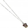 Colgante y collar chapado en plata Gryffindor