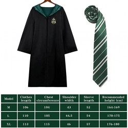 Capa + corbata Slytherin