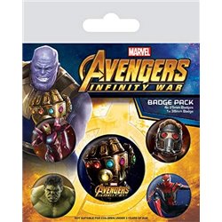 PACK DE CHAPAS Marvel - Badge Pack Avengers Infinity War