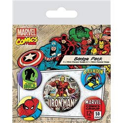PACK DE CHAPAS Marvel Retro - Badge Pack Iron Man