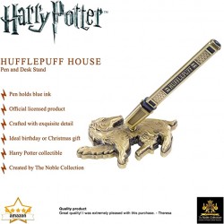 Bolígrafo y Soporte de Escritorio Hufflepuff Harry Potter