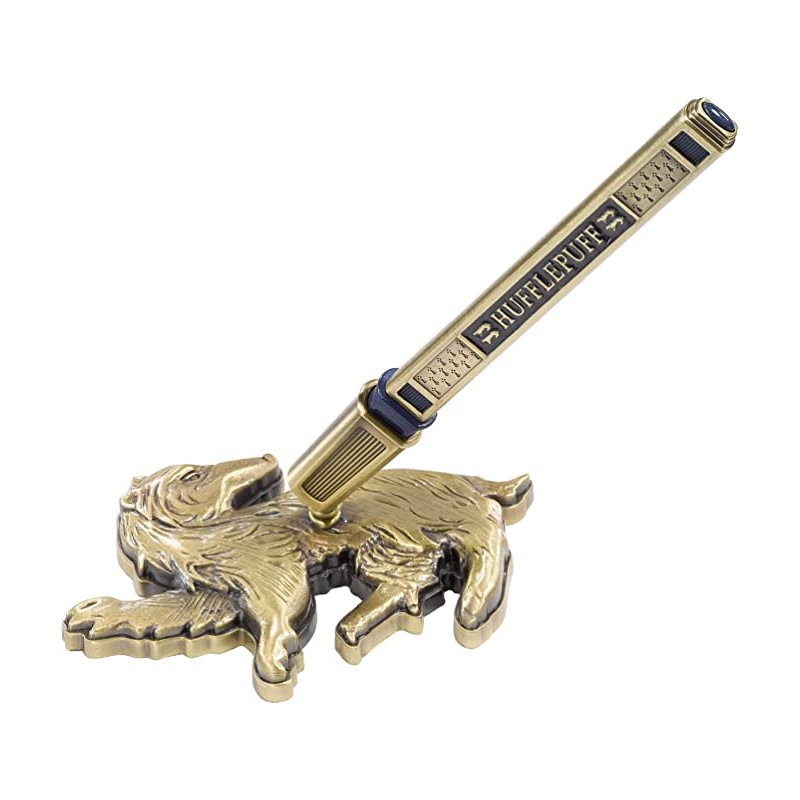 Bolígrafo y Soporte de Escritorio Hufflepuff Harry Potter