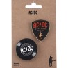Broche de vinilo y púa de AC/DC