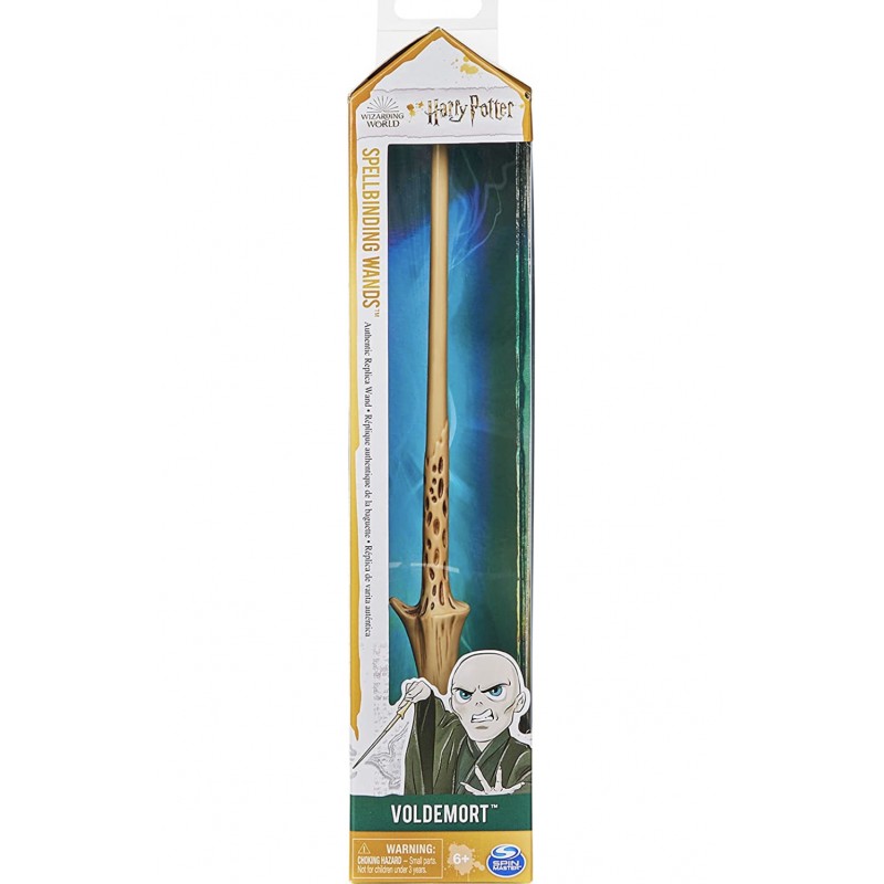 Varita de Voldemort Original de 30 cm con Tarjeta de Hechizo