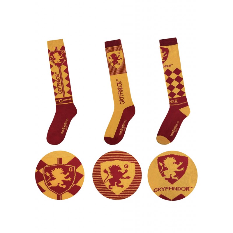 Calcetines Gryffindor (Juego de 3) 35 a 45 Licencia Oficial