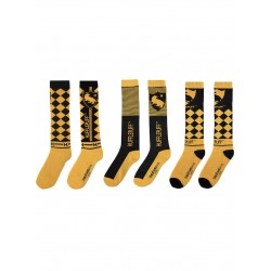 Calcetines altos 35-45 Hufflepuff (juego de 3) Licencia oficial