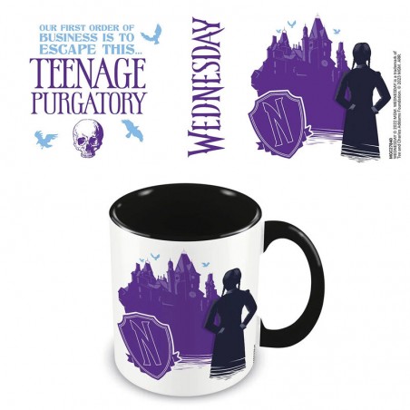 Taza Desayuno Color Miércoles Purgatorio Adolescente