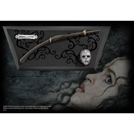 Varita y expositor de Bellatrix Lestrange