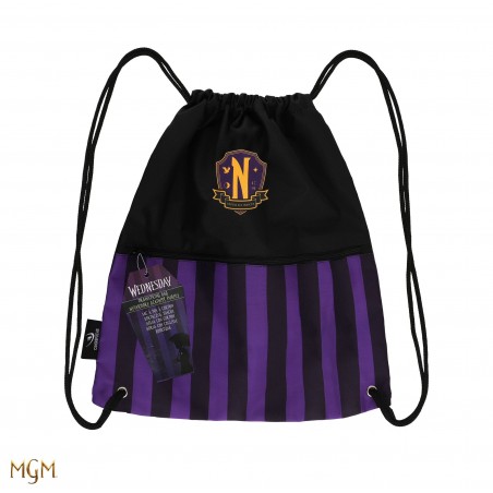 Mochila de cordones de Miércoles Nevermore