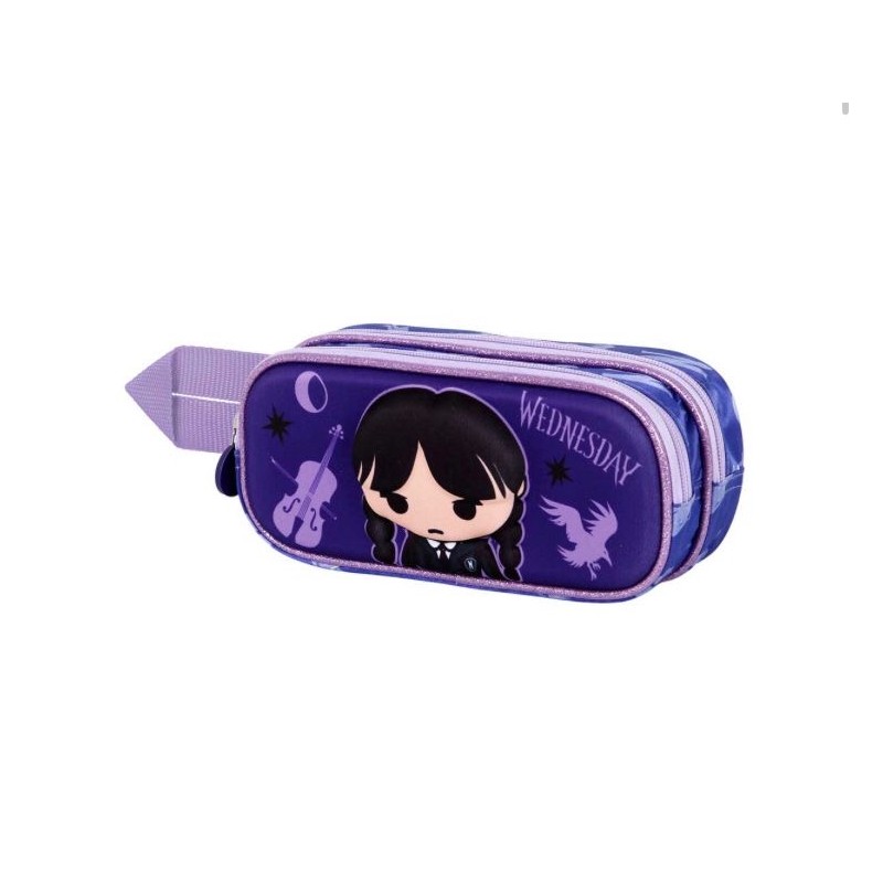 Estuche portatodo miércoles doble 3D