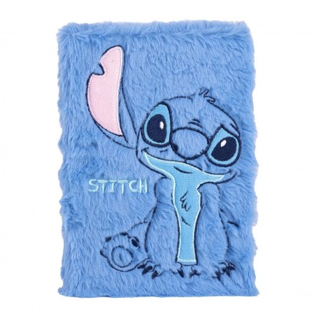 Stitch cuaderno pelitos peluche