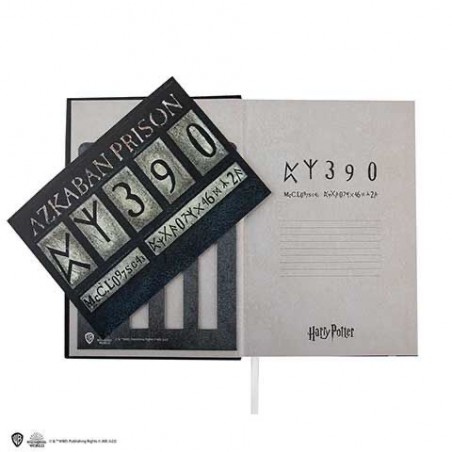 Harry Potter cuaderno libreta tapa dura con marca páginas Azkaban
