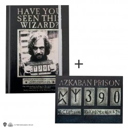 Harry Potter cuaderno libreta tapa dura con marca páginas Azkaban